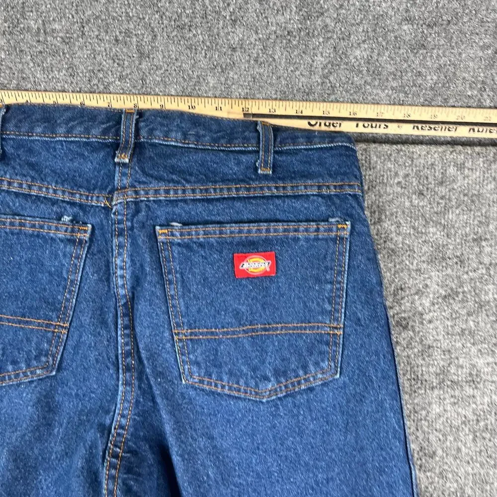 Dickies Jeans‎ Mens Size 33x32 Dark Wash Straight Leg Classic Denim Pants